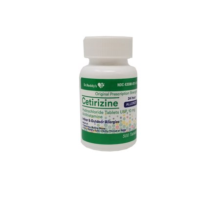 CETIRIZINE TAB 10 MG 500 (OTC) DR REDDY
