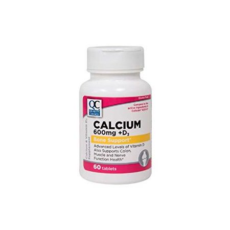 QC CALCIUM 600 MG + D TAB 60