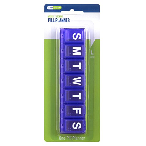 PILL REMINDER WEEKLY 7 COMP ADULT LOCK LG