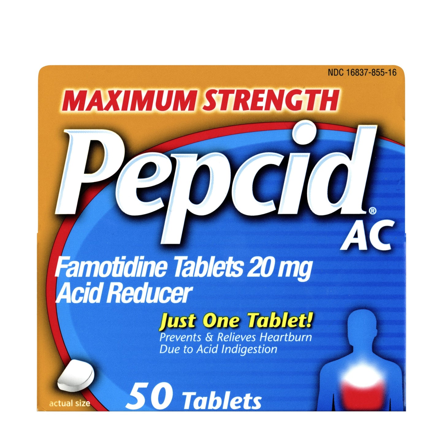 PEPCID AC TAB MAX STR 20 MG 50