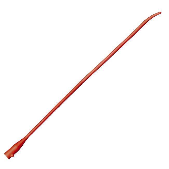CATHETER INT RED RUBBER COUDE 16" 14FR EA