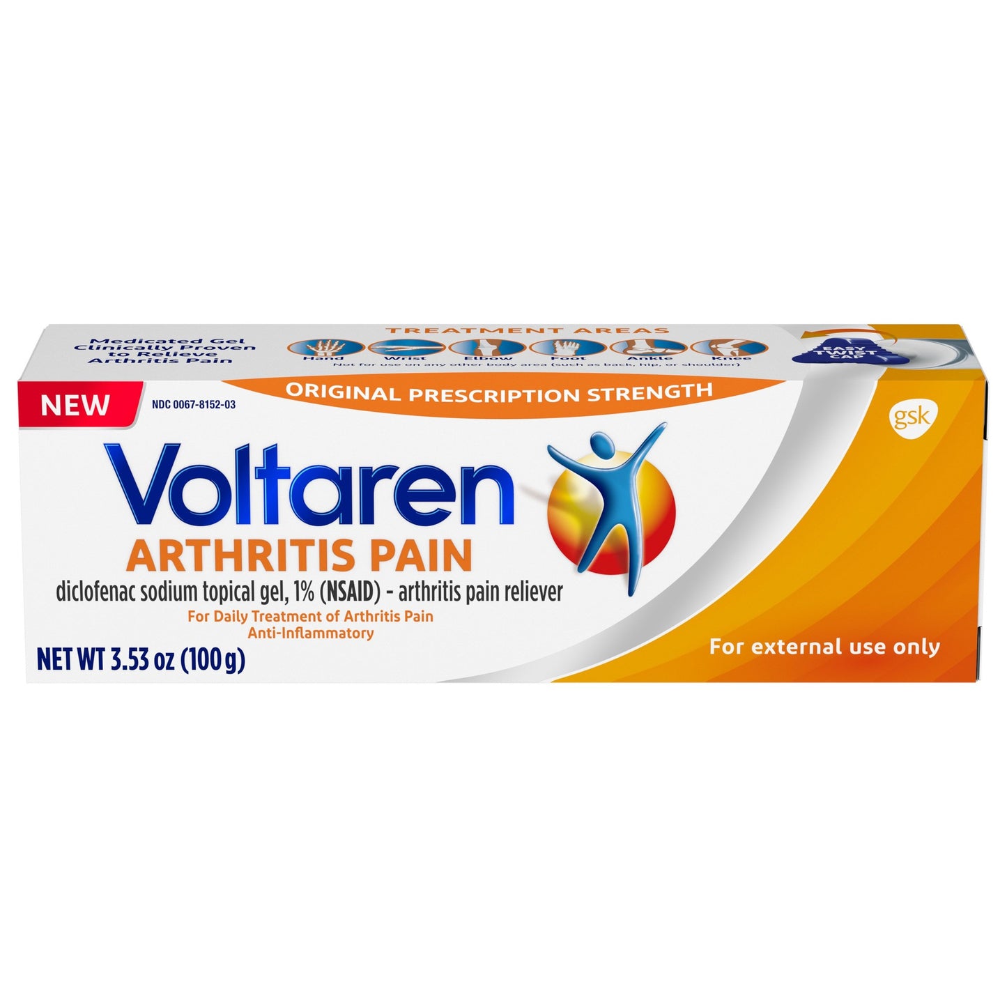 VOLTAREN TOPICAL GEL 1% 100 GM OTC