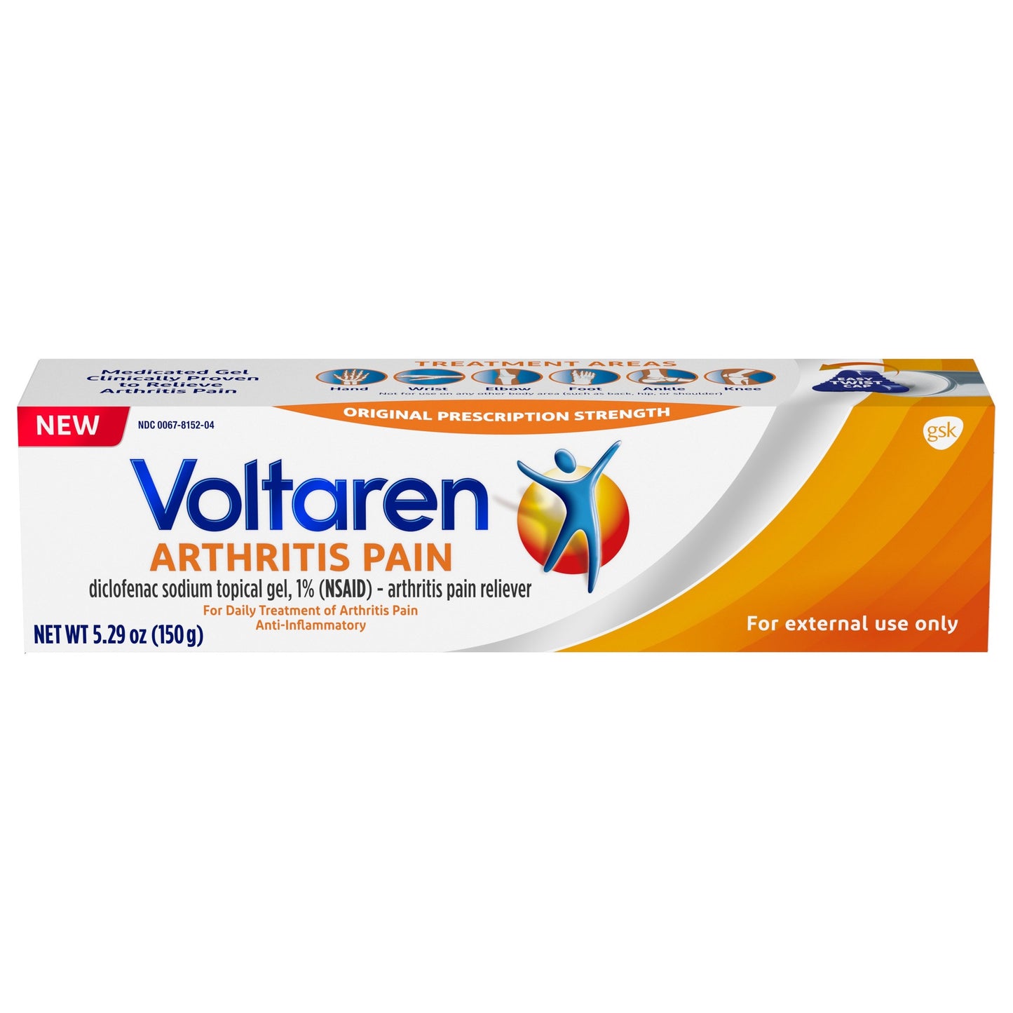 VOLTAREN TOPICAL GEL 1% 150 GM OTC