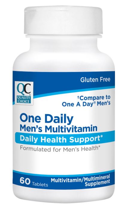 QC DAILY MULTI VIT MEN W/MINERALS TAB 60