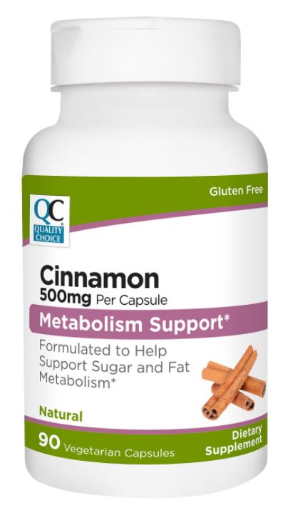QC CINNAMON CAP 500 MG 90