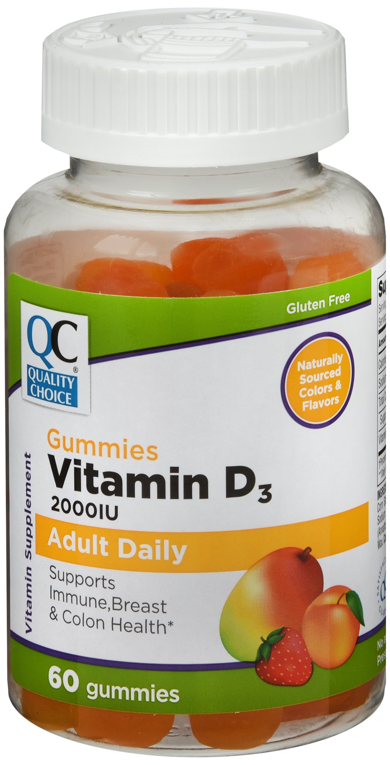 QC VITAMIN D ADULT GUMMIES 2000 IU 60