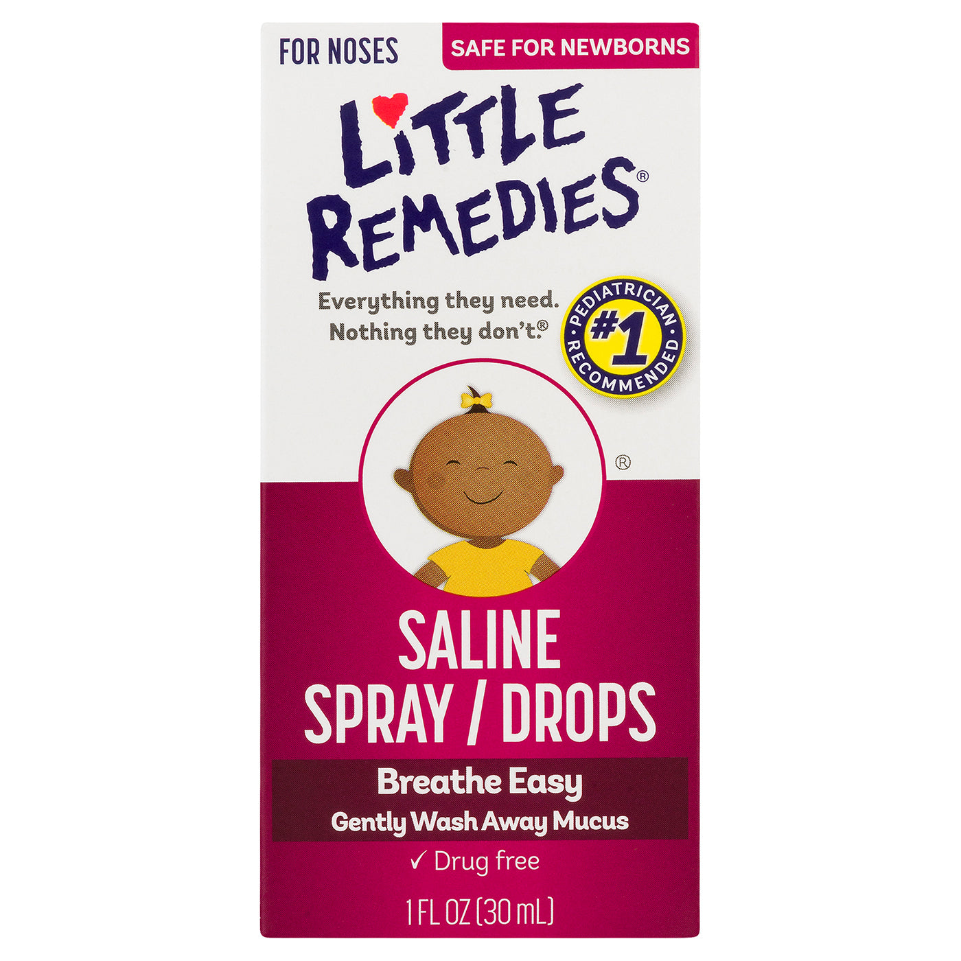 LITTLE NOSES SALINE SPRAY/DROPS 1 OZ