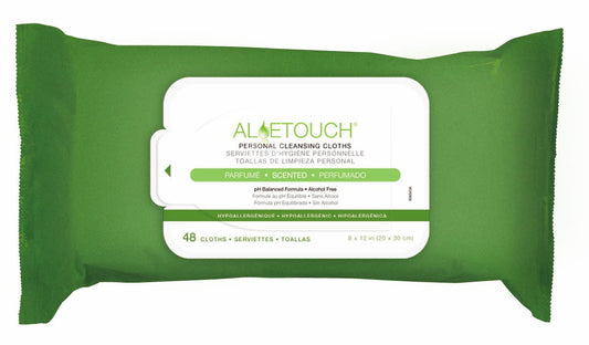 ALOETOUCH PERSONAL CLEANSING WIPES 48