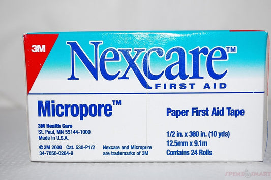 NEXCARE TAPE MICROPORE PAPER 1/2" X 10 YD