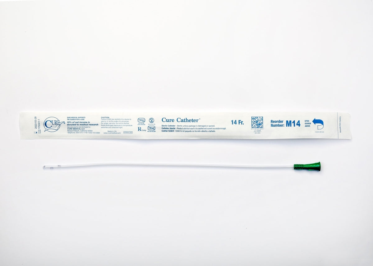 CATHETER INT MALE STRAIGHT TIP 14F 16" BX/30