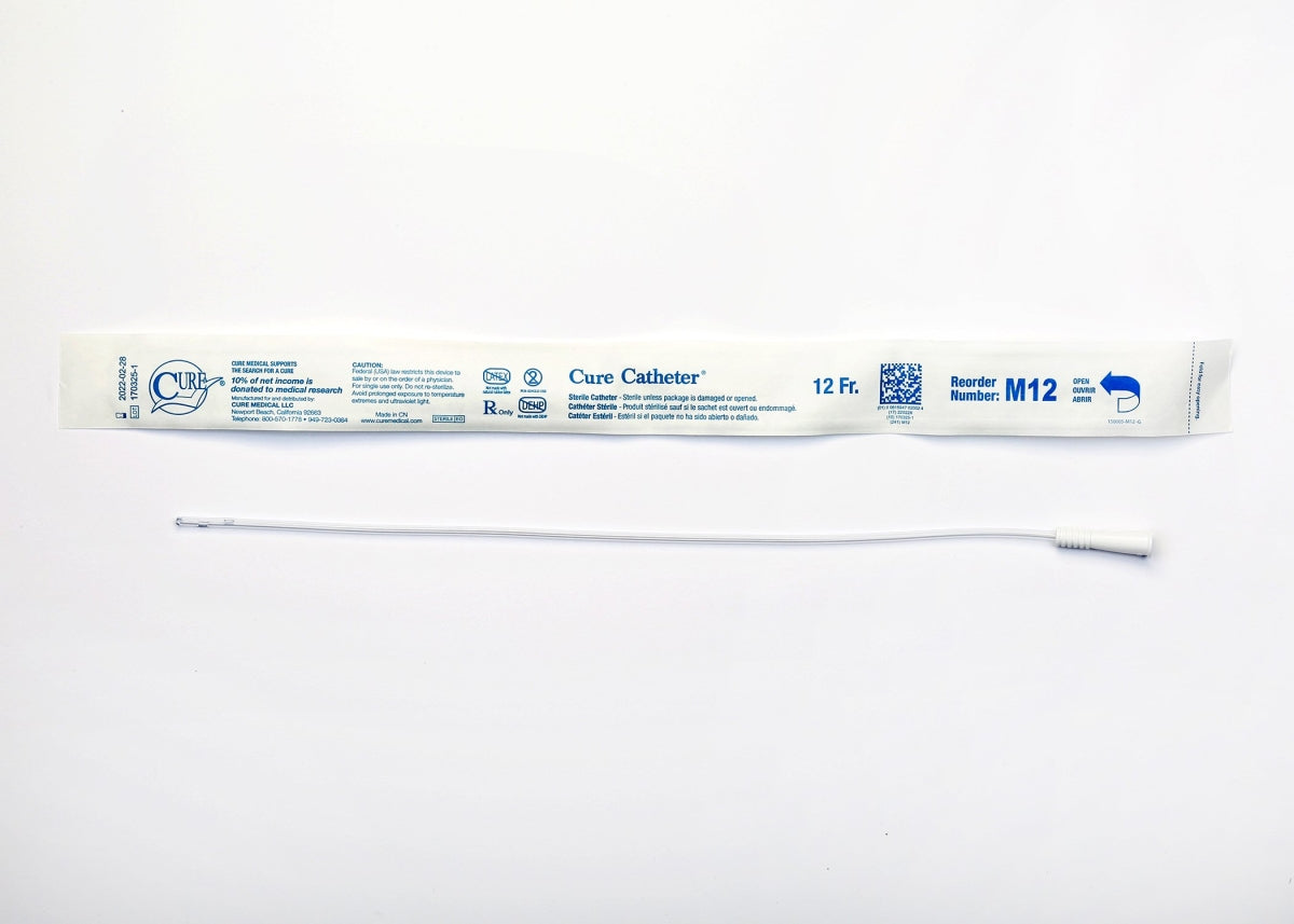 CATHETER INT MALE STRAIGHT TIP 12F 16" BX/30