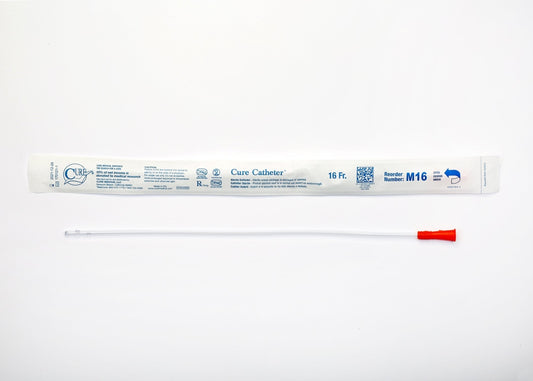 CATHETER INT MALE STRAIGHT TIP 16F 16" BX/30