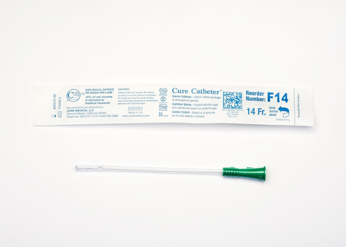 CATHETER INT FEMALE STRAIGHT TIP 14FR 6" (30)