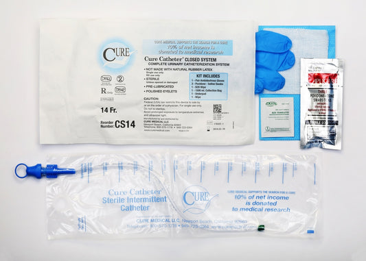 CATHETER CLOSED SYSTEM KIT 14FR EA