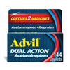 ADVIL DUAL ACTION W/ACETAMINOPHEN 144
