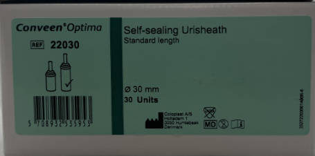 CATHETER MALE EXT CONVEEN OPTI STD 35MM BX/30