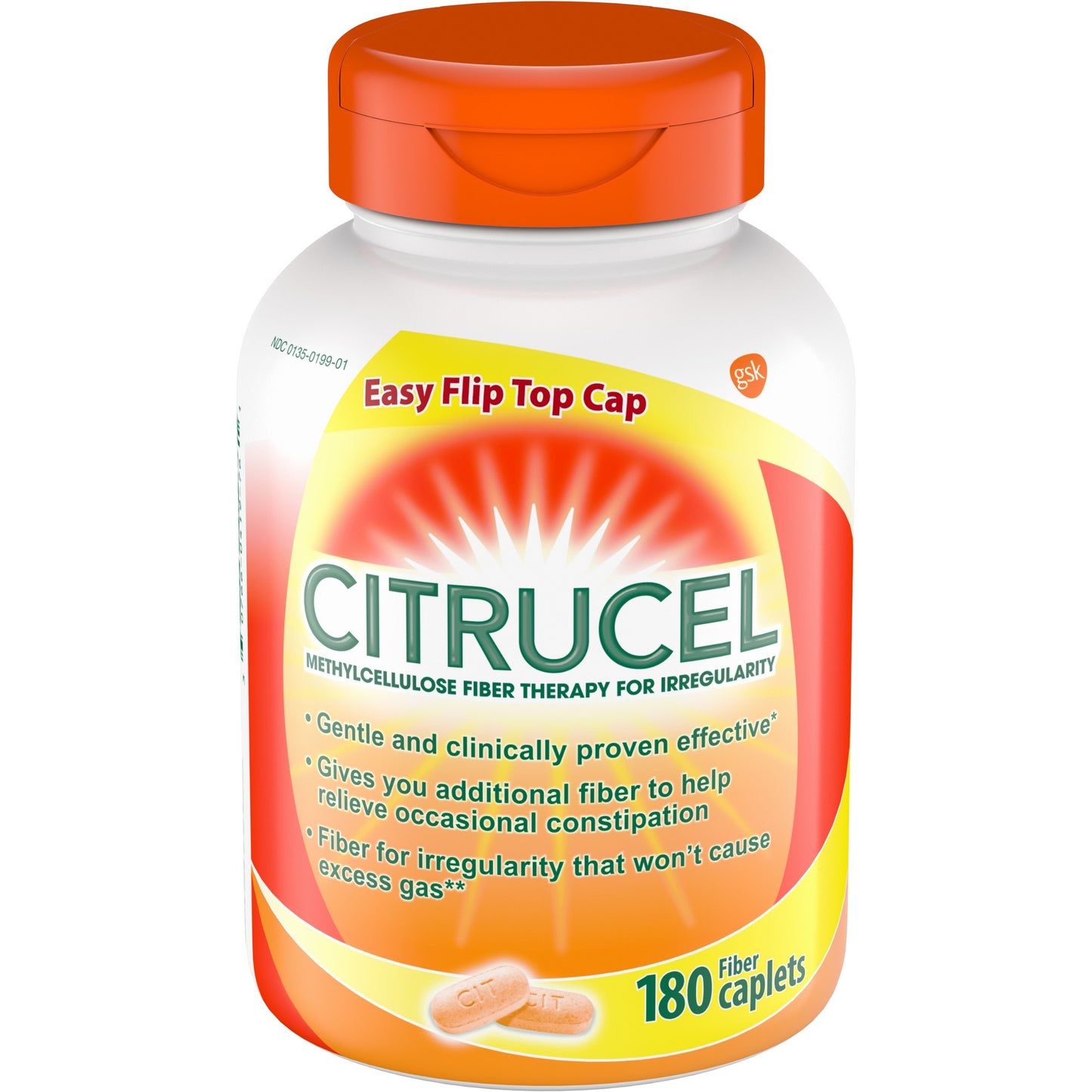 CITRUCEL FIBER LAXATIVE CAPLET 180