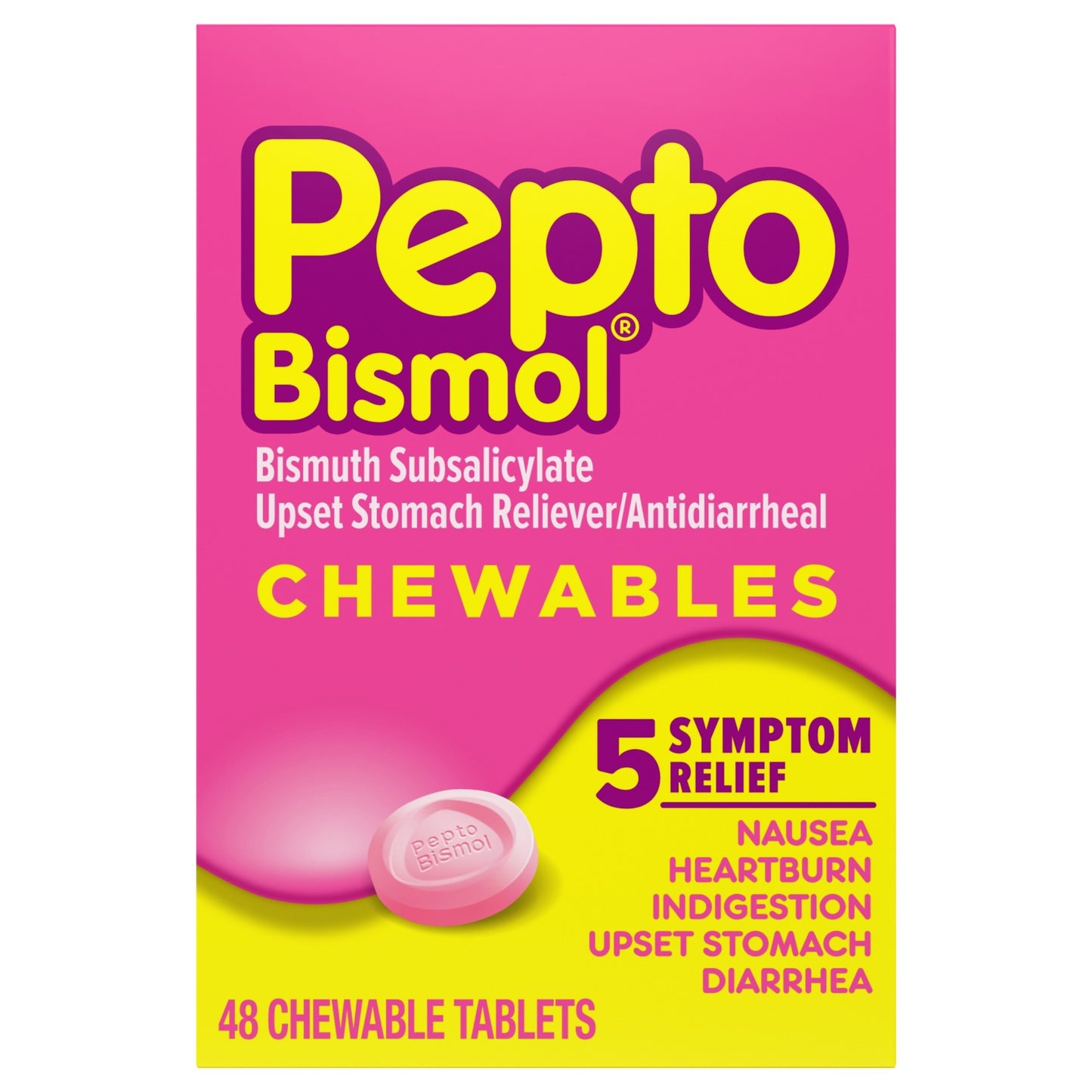 PEPTO BISMOL TAB REGULAR 48