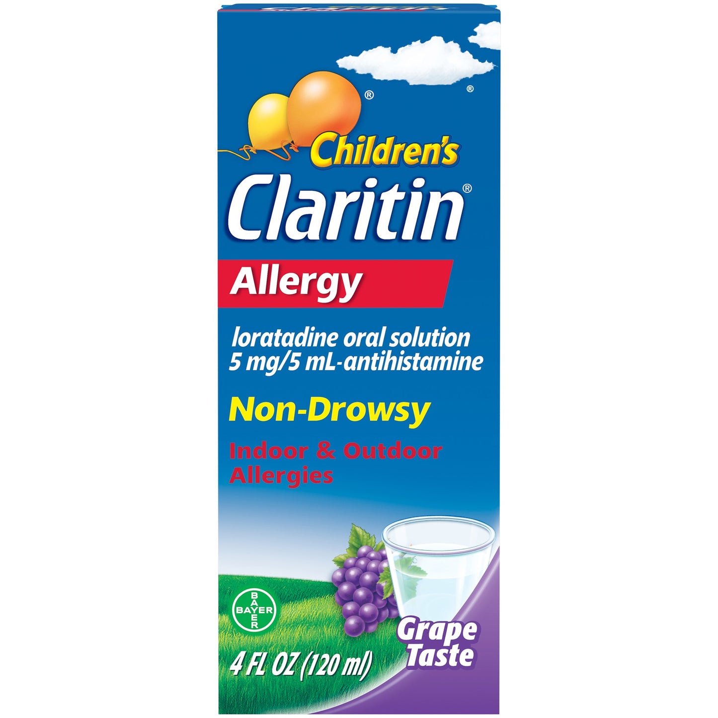 CLARITIN CHILDREN SYRUP GRAPE 5 MG 4 OZ