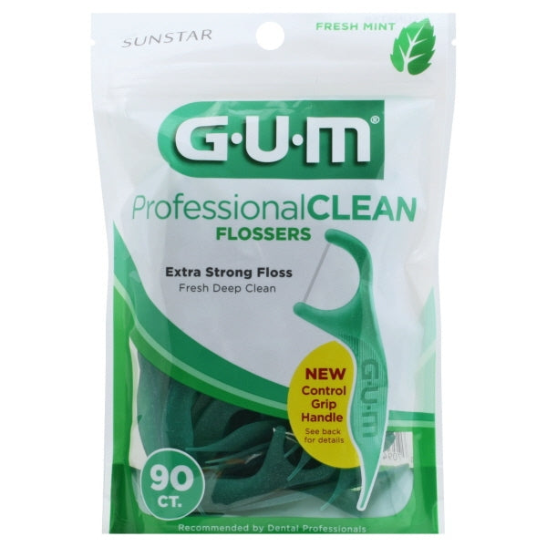 GUM PROFESSIONAL CLEAN FLOSSERS 90 MINT