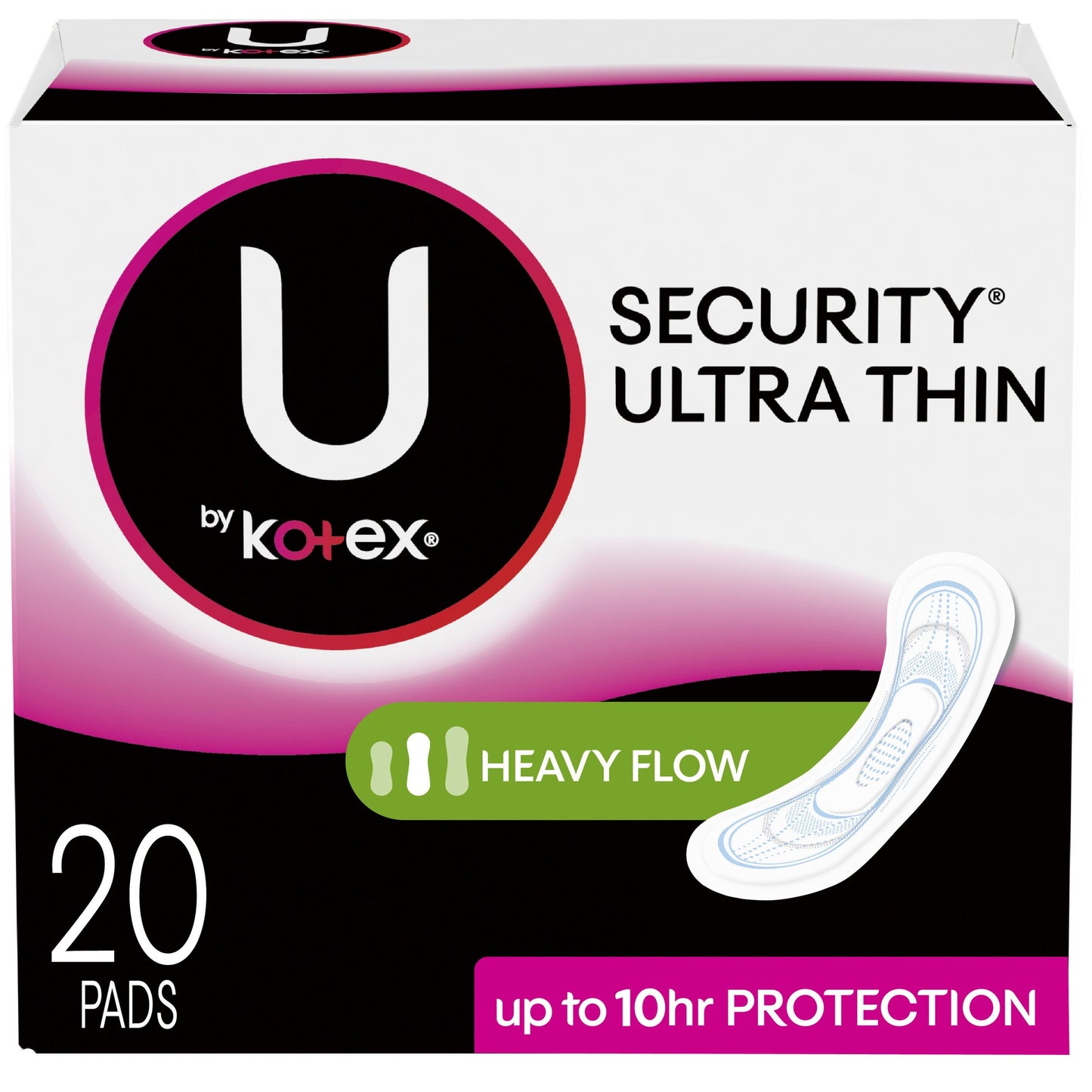 KOTEX ULTRA THIN HEAVY MAXI PAD 20