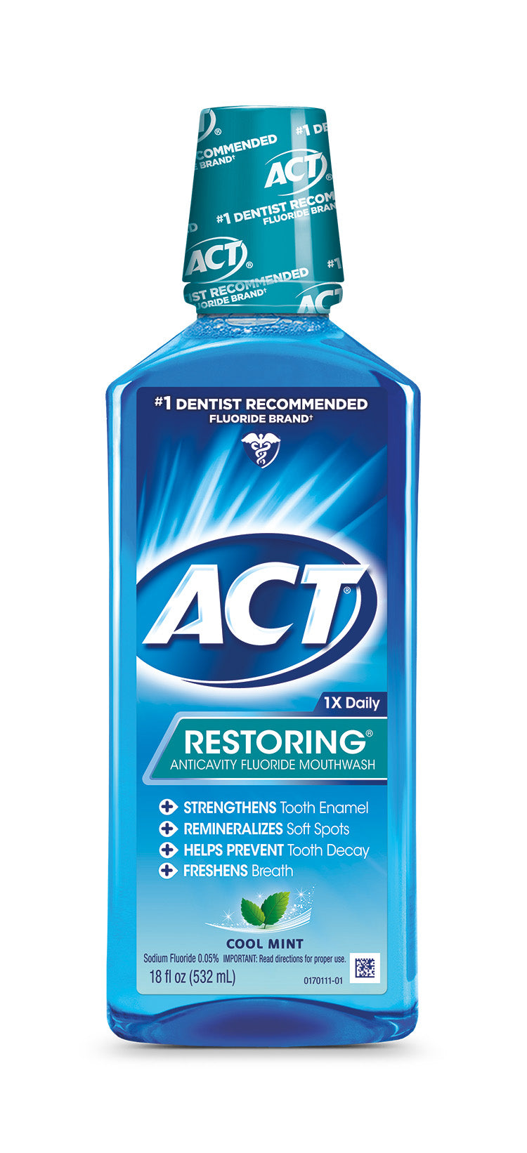 ACT RESTORING MOUTHWASH ICY COOL MINT 18 OZ