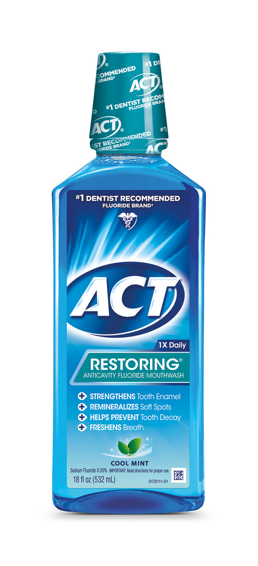 ACT RESTORING MOUTHWASH ICY COOL MINT 18 OZ