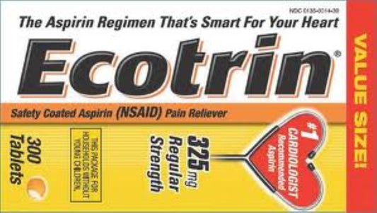 ECOTRIN TAB 325 MG (5 GR) 300