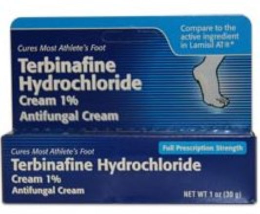 TERBINAFINE HCL CR ATHLETE FOOT 1% 30 GM TARO