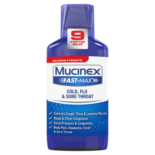 MUCINEX FAST MAX COLD/FLU/SORE THROAT 6 OZ