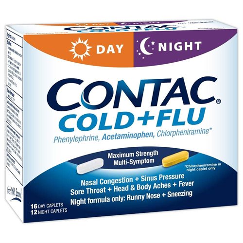 CONTAC COLD/FLU DAY/NIGHT CAPLET 28