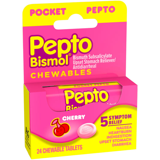 PEPTO BISMOL TO-GO CHEW TAB CHERRY 24