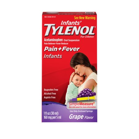TYLENOL INFANT SUSPENSION GRAPE 1 OZ