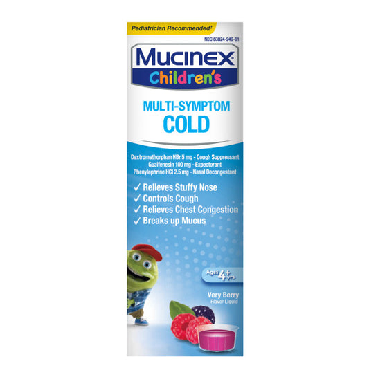 MUCINEX MULTI SYM CHILD COLD VERY BERRY 4 OZ
