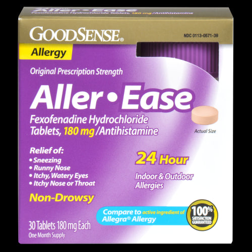 GS FEXOFENADINE ALLERGY RELIEF TAB 180 MG 30