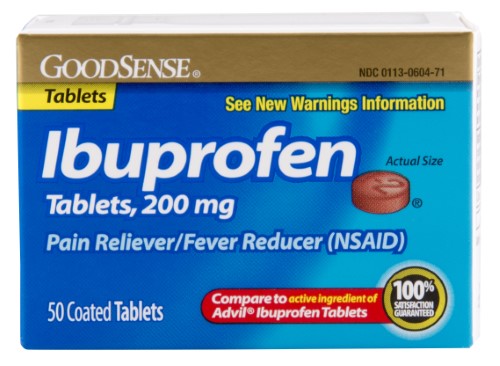 GS IBUPROFEN TAB 200 MG 50 (BROWN)