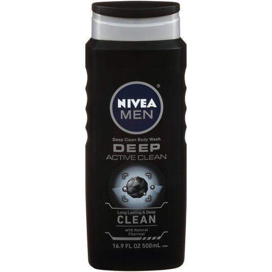 NIVEA MEN BODY WASH ACTIVE CLEAN DP CL 16.9OZ