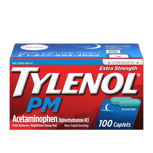 TYLENOL PM EXTRA STRENGTH CAPLET 100