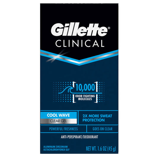 GILLETTE CLINICAL CLEAR GEL COOL WAVE 1.6 OZ