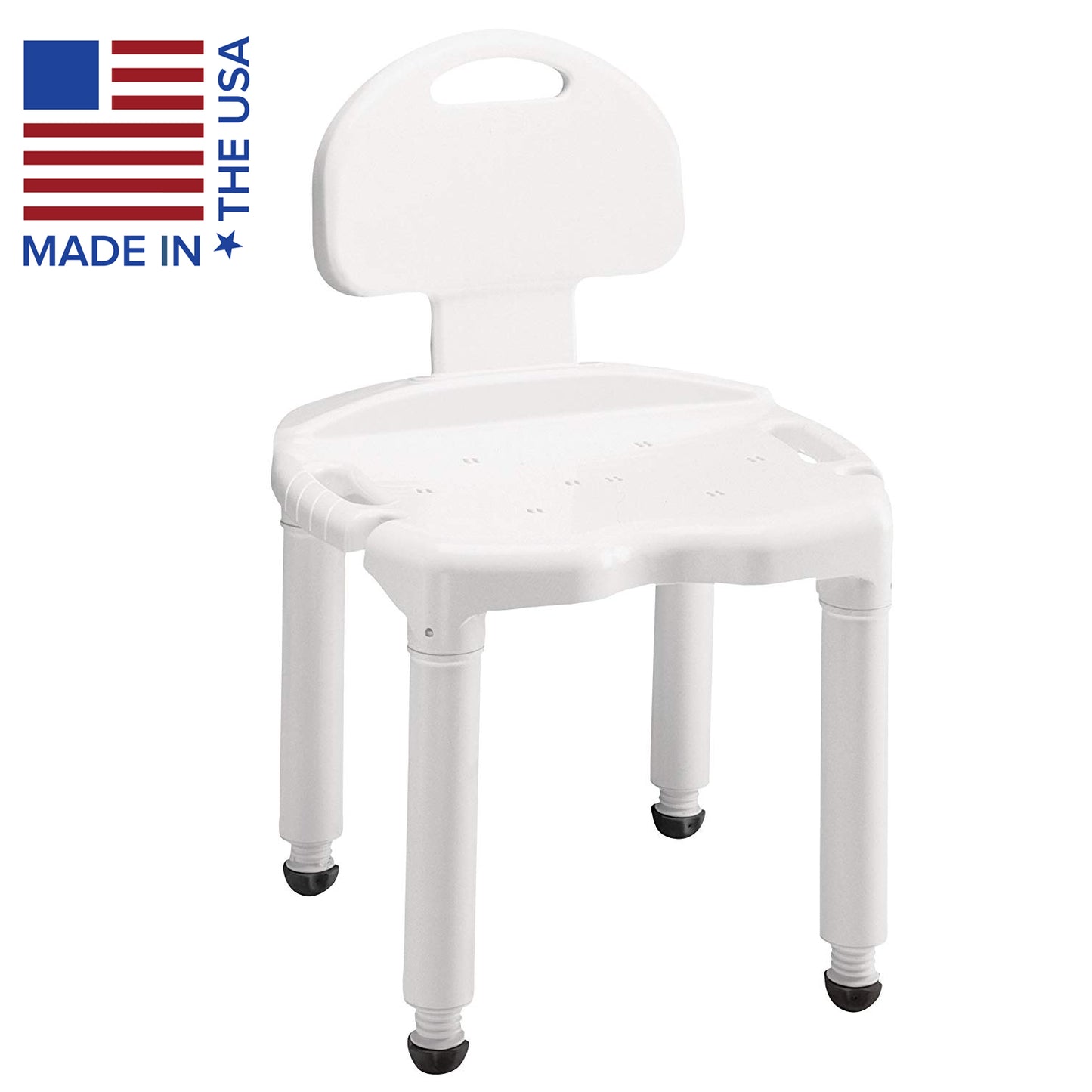 SHOWER CHAIR W/BACK COMP UNIVERSAL