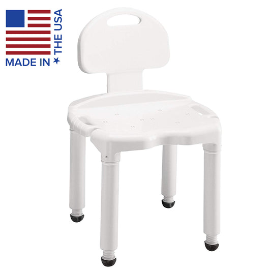 SHOWER CHAIR W/BACK COMP UNIVERSAL