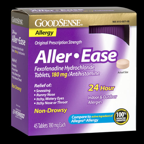 GS FEXOFENADINE ALLERGY RELIEF TAB 180 MG 45