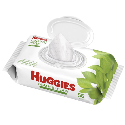HUGGIES BABY WIPE NAT CARE FF SOFT PAK 56