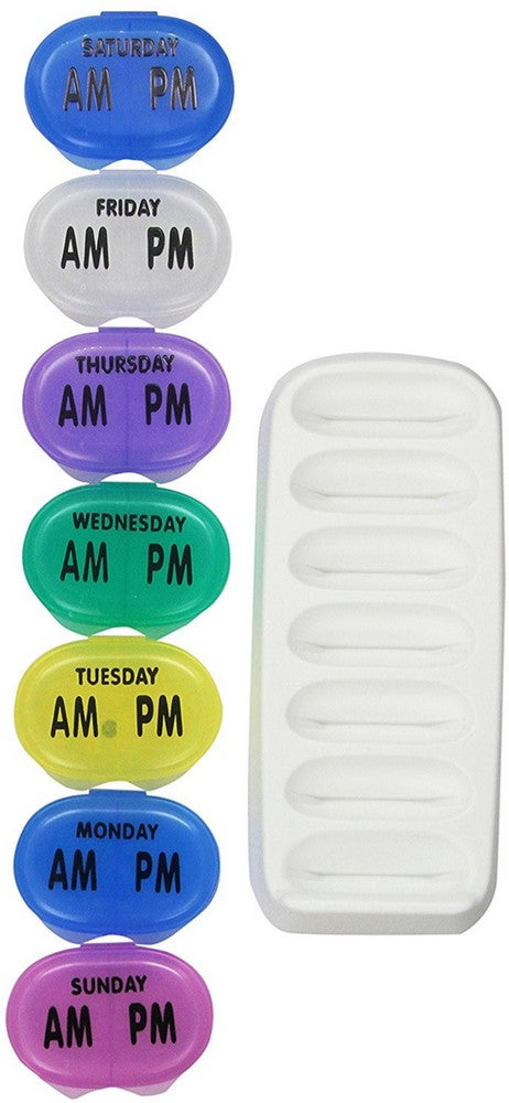 PILL REMINDER 7 DAY POCKET MED/TRAY