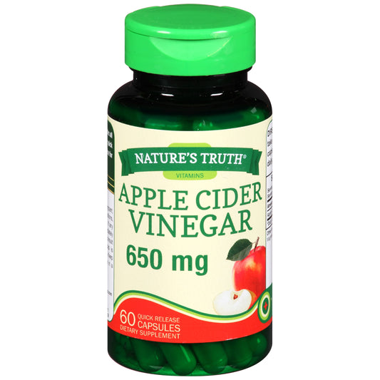 APPLE CIDER VINEGAR CAP  600 MG 60 NT