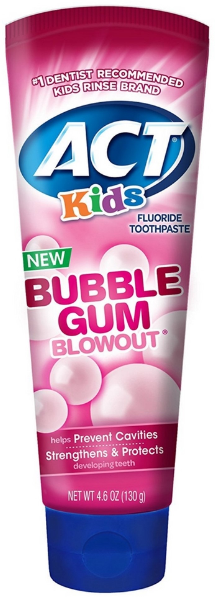 ACT KIDS TOOTHPASTE BUBBLE GUM 4.6 OZ