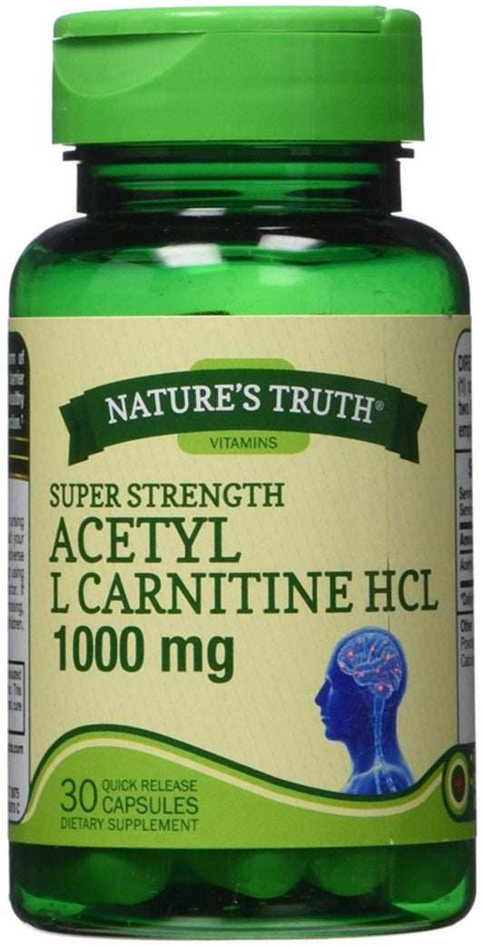 ACETYL L-CARNITINE HCL CAP 1000 MG 30 NT