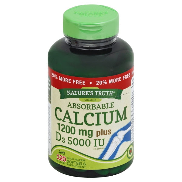 CALCIUM 1200 MG + D3 5000 IU SOFTGEL 120 NT