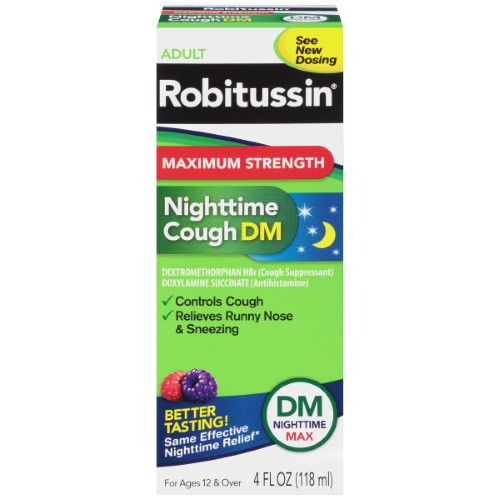 ROBITUSSIN MAX NIGHTTIME COUGH DM 4 OZ
