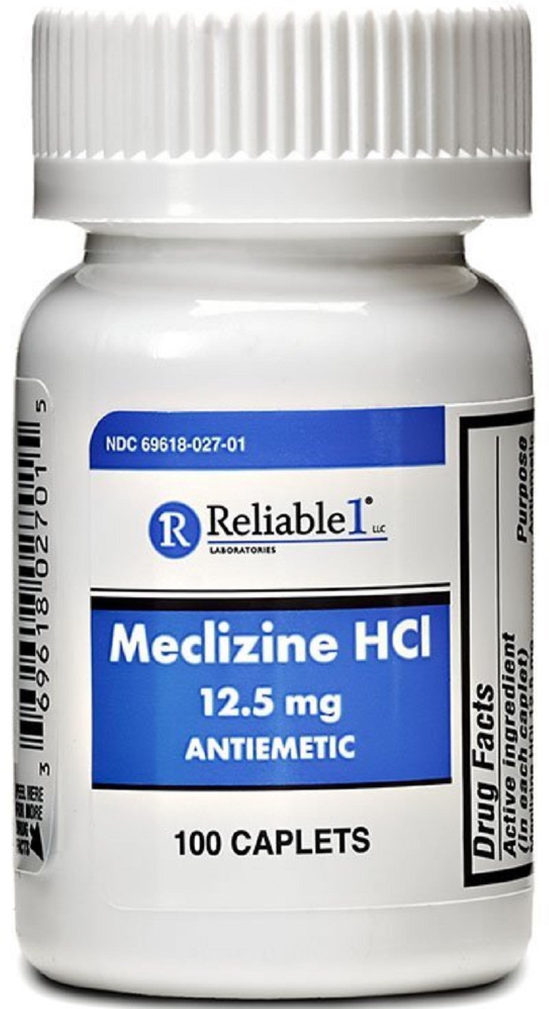 MECLIZINE HCL TAB 12.5 MG 100 (OTC) RELIABLE